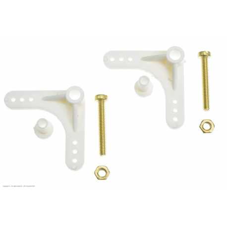 Revtec - Bell Crank w/ Screw And Nuts - 90 Deg - 2 pcs