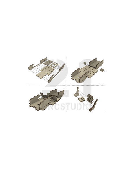Kit de construcción de madera Hammer 3D