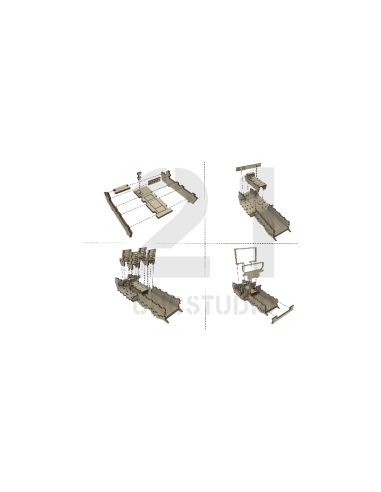 Kit de construcción de madera Hammer 3D