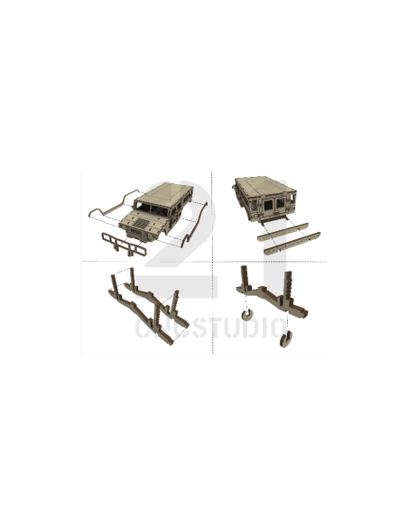 Kit de construcción de madera Hammer 3D