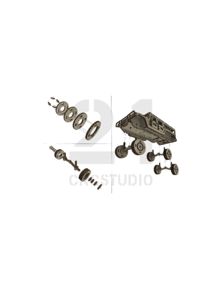 Kit de construcción de madera Hammer 3D