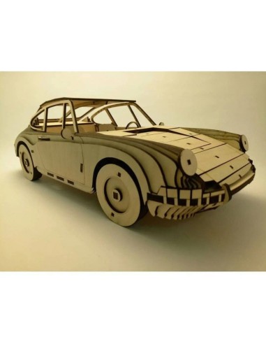 Kit de construcción de madera Porche 911 3D