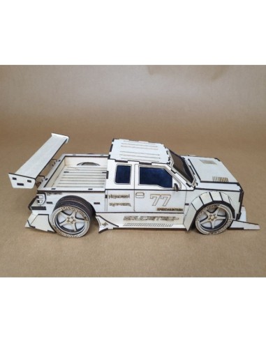 Kit de construcción de madera FORD RAPTOR F1 3D