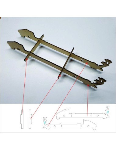 Kit de construcción de madera FORD RAPTOR F1 3D