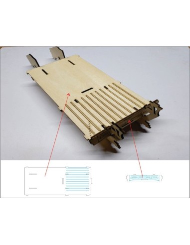 Kit de construcción de madera FORD RAPTOR F1 3D