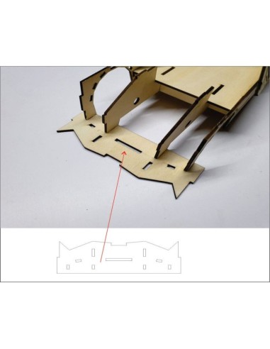 Kit de construcción de madera FORD RAPTOR F1 3D