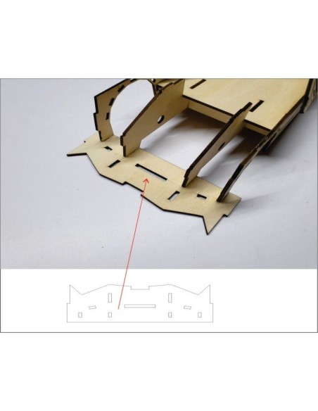 Kit de construcción de madera FORD RAPTOR F1 3D