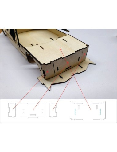 Kit de construcción de madera FORD RAPTOR F1 3D
