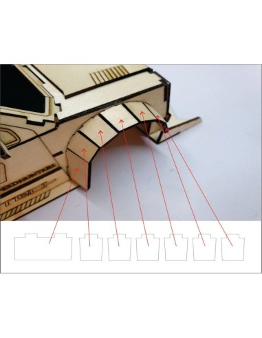 Kit de construcción de madera FORD RAPTOR F1 3D