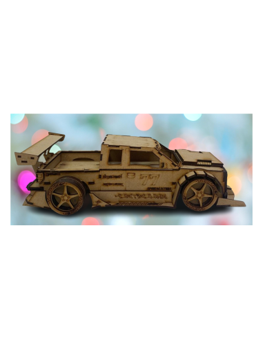 Kit de construcción de madera FORD RAPTOR F1 3D
