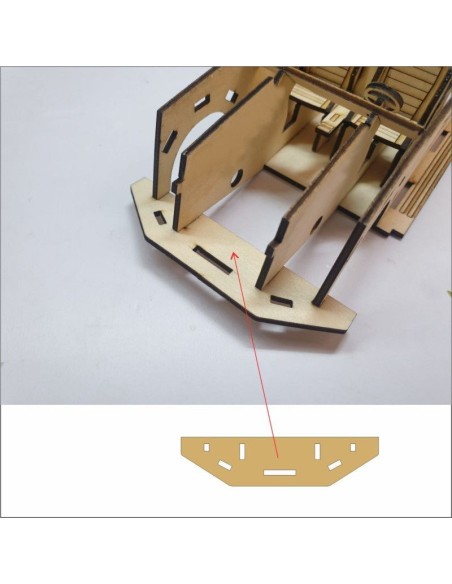 Kit de construcción de madera MERCEDES X M0NSTER 3D