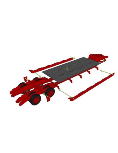 Kit de construcción de madera CAMIÓN Y REMOLQUE