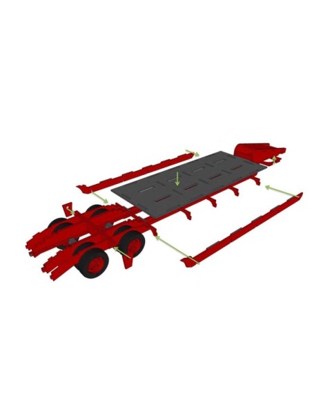 Kit de construcción de madera CAMIÓN Y REMOLQUE