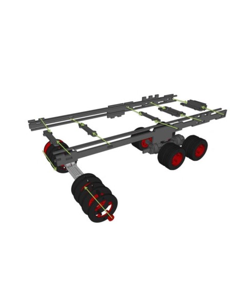 Kit de construcción de madera CAMIÓN Y REMOLQUE