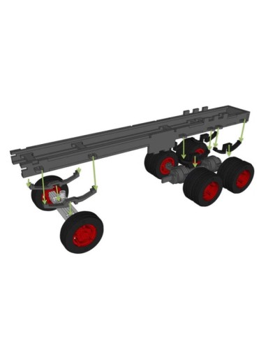 Kit de construcción de madera CAMIÓN Y REMOLQUE