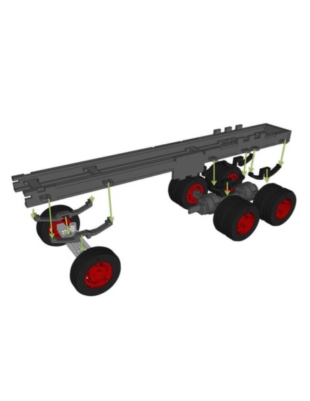 Kit de construcción de madera CAMIÓN Y REMOLQUE