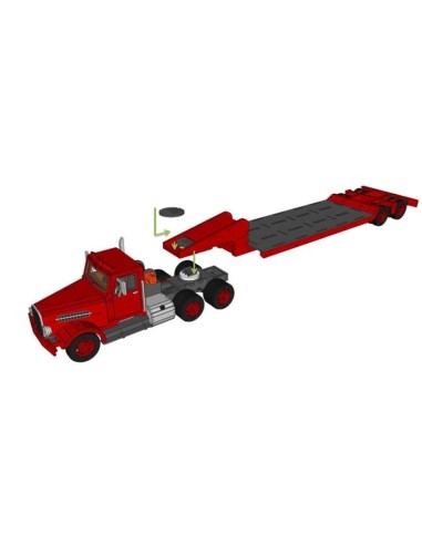 Kit de construcción de madera CAMIÓN Y REMOLQUE