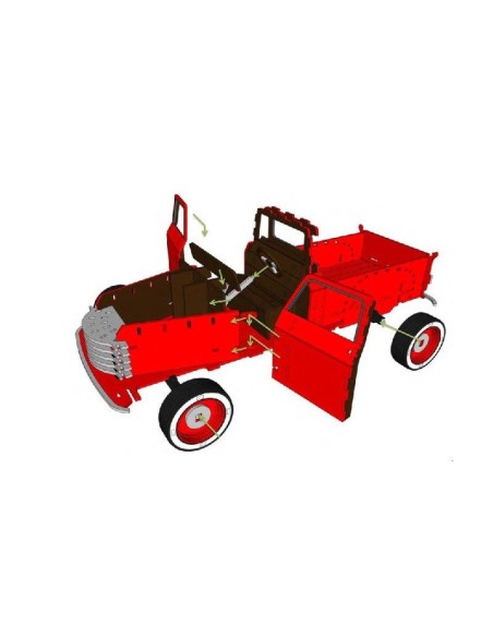 Kit de construcción de madera Chevy Pickup 1948
