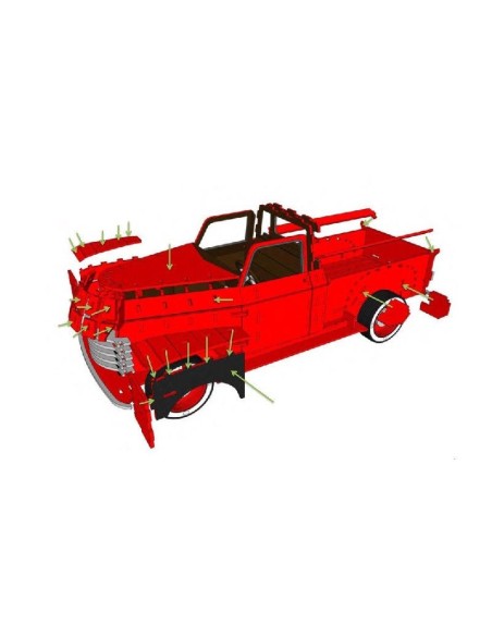 Kit de construcción de madera Chevy Pickup 1948