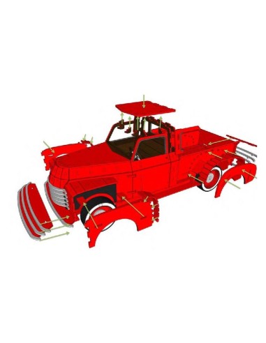 Kit de construcción de madera Chevy Pickup 1948