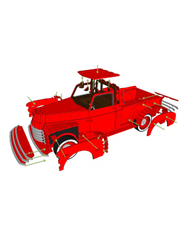 Kit de construcción de madera Chevy Pickup 1948