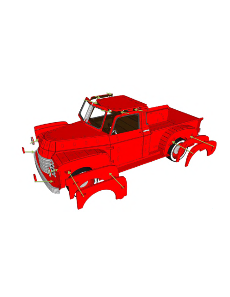 Kit de construcción de madera Chevy Pickup 1948