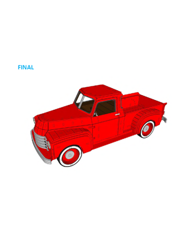 Kit de construcción de madera Chevy Pickup 1948