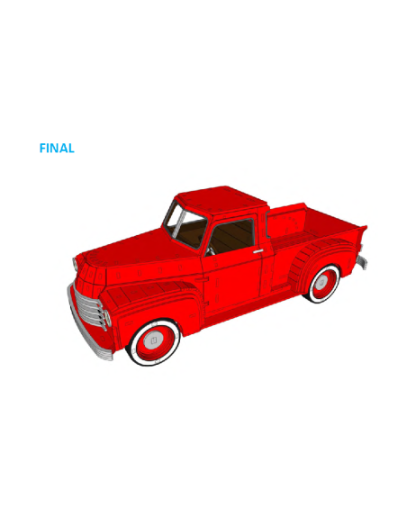 Kit de construcción de madera Chevy Pickup 1948