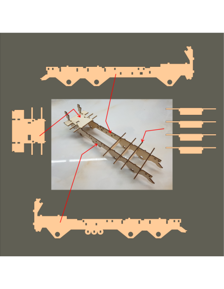 Kit de construcción de madera Camión Hormigonera