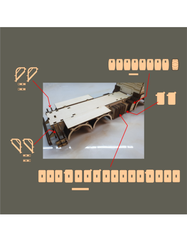 Kit de construcción de madera Camión Hormigonera