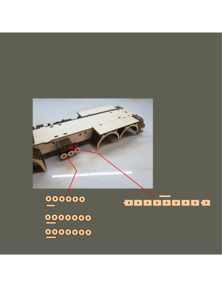 Kit de construcción de madera Camión Hormigonera
