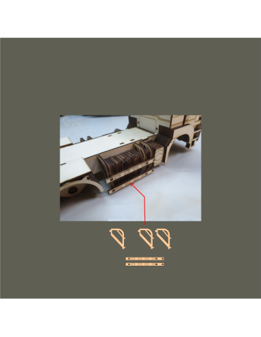 Kit de construcción de madera Camión Hormigonera