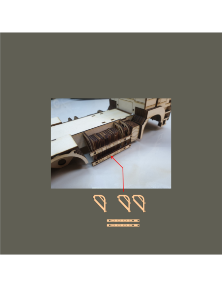 Kit de construcción de madera Camión Hormigonera
