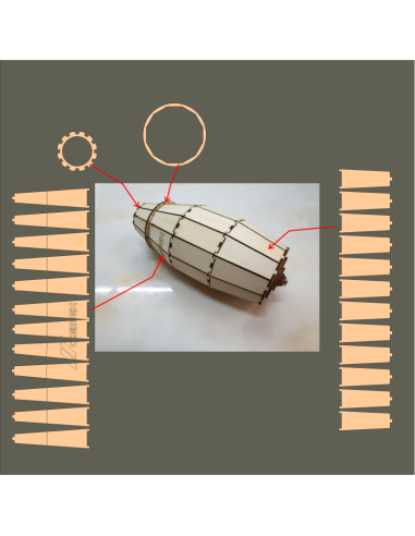 Kit de construcción de madera Camión Hormigonera