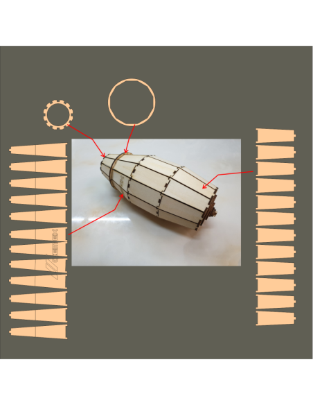 Kit de construcción de madera Camión Hormigonera