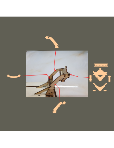 Kit de construcción de madera Camión Hormigonera