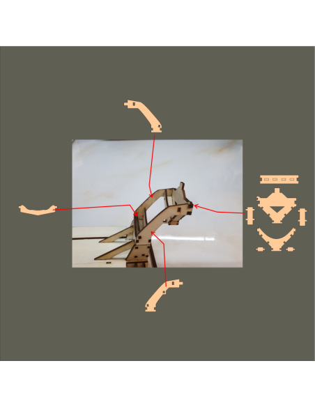 Kit de construcción de madera Camión Hormigonera