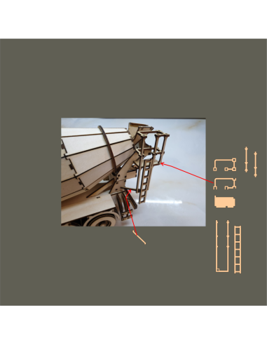 Kit de construcción de madera Camión Hormigonera