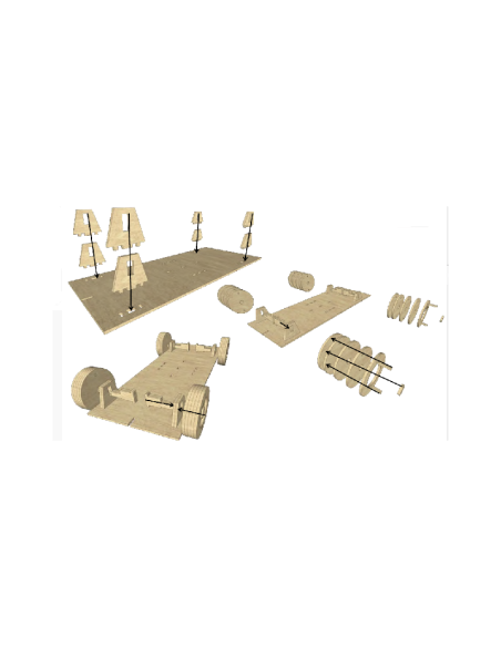 Kit de construcción de madera Volkswagen gol
