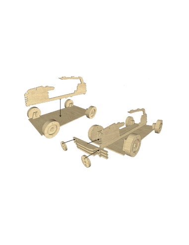 Kit de construcción de madera Volkswagen gol