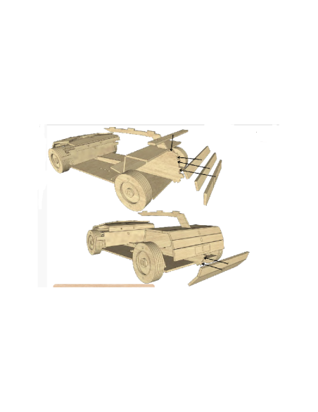 Kit de construcción de madera Volkswagen gol