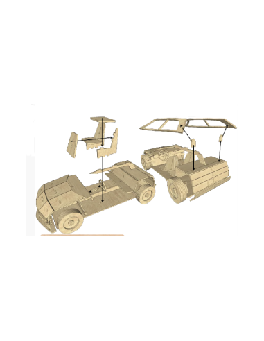 Kit de construcción de madera Volkswagen gol