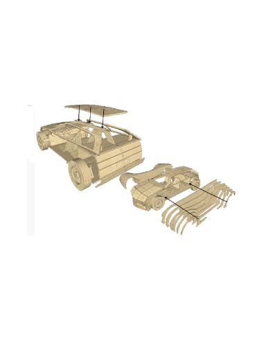 Kit de construcción de madera Volkswagen gol
