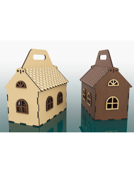 Kit de construcción de madera Casa Hucha Maleta
