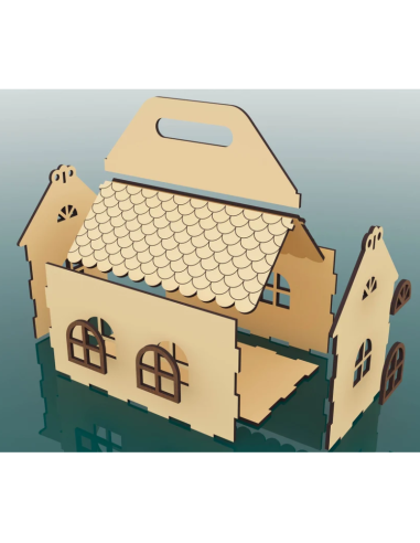 Kit de construcción de madera Casa Hucha Maleta