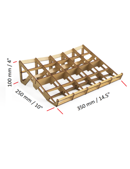soporte para portátil de madera MDF cortado por láser
