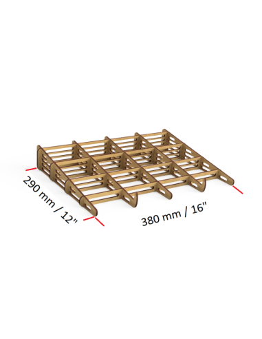 soporte para portátil de madera MDF cortado por láser