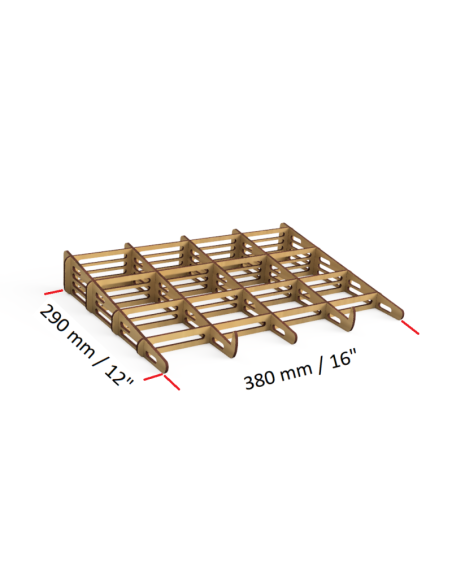 soporte para portátil de madera MDF cortado por láser