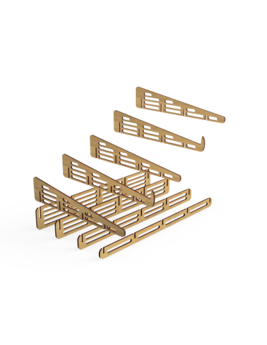 soporte para portátil de madera MDF cortado por láser