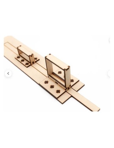 Kit de construcción de madera Olas de Mar Ondas con Bote